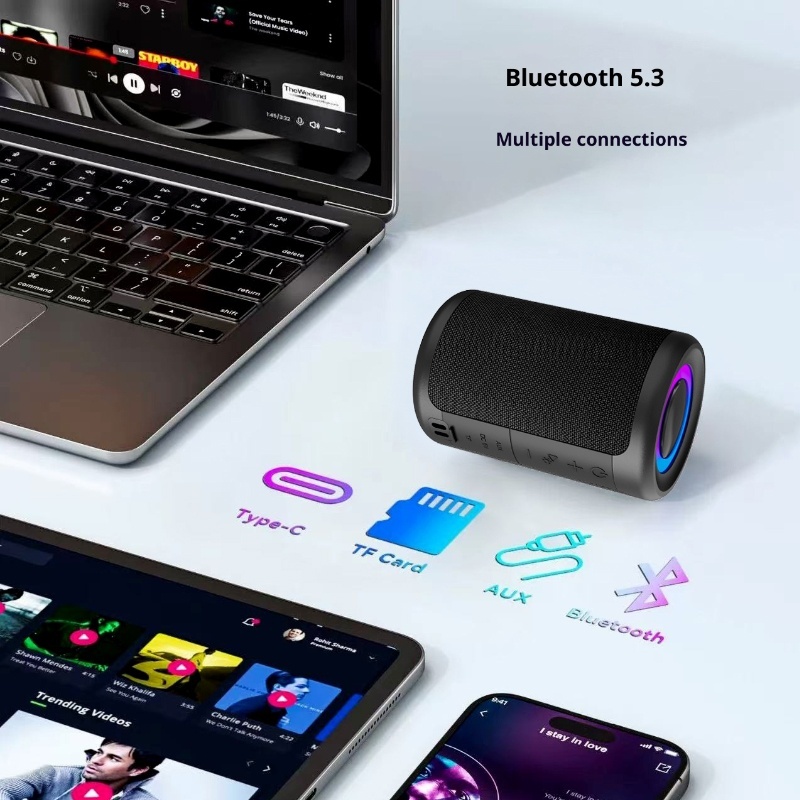 New Portable Bluetooth Speaker Small Bass Music Loud Sound Wireless Mini Speaker - Image 4