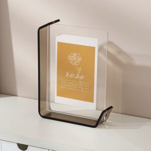 6Inch 7inch Colorful Acrylic Fashion Decorative Photo Frame - L-shaped Design, Double-sided Display Photo Frame