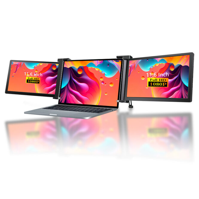 Dual Panel Display Portable Display Single-screen Dual-screen Display Three-screen ...