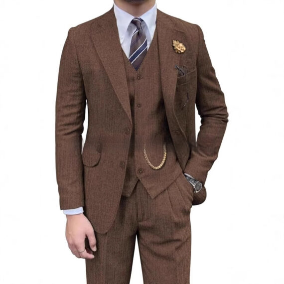 Men's Casual Fashion Three-piece Set